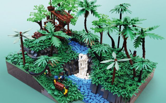 最新款积木，自然美景探险之旅启动